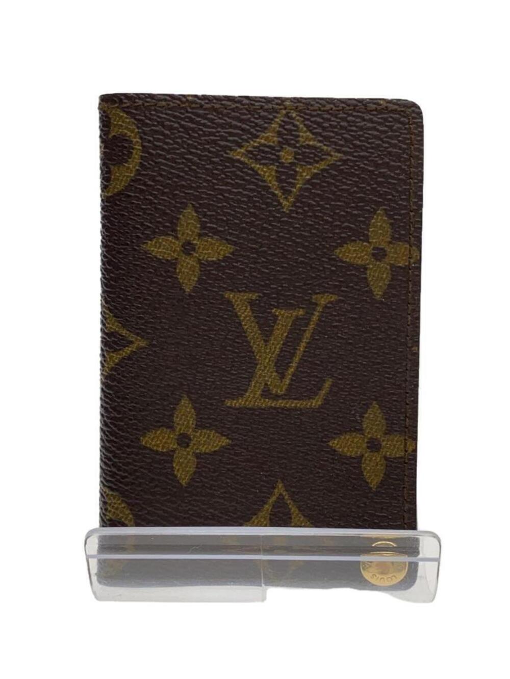 LOUIS VUITTON Card Case Wallet Brown All over